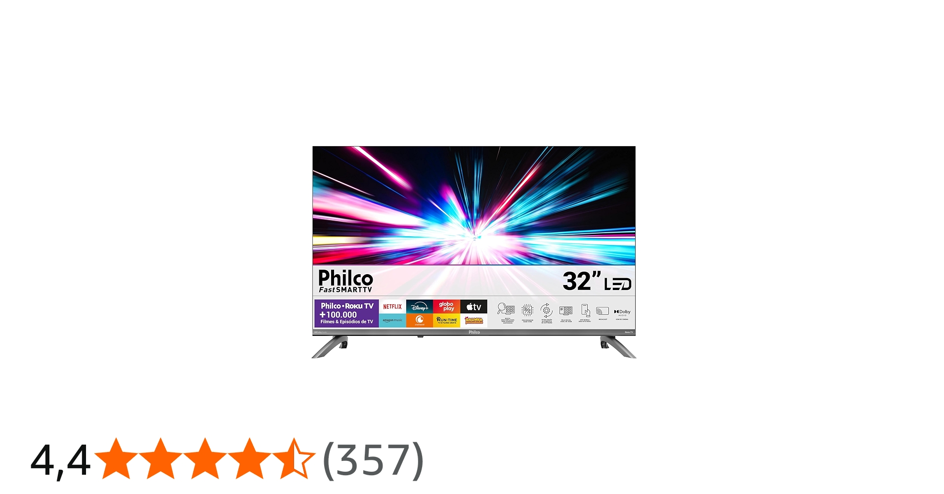 Smart TV Philco 32 - Interface Roku e Controle