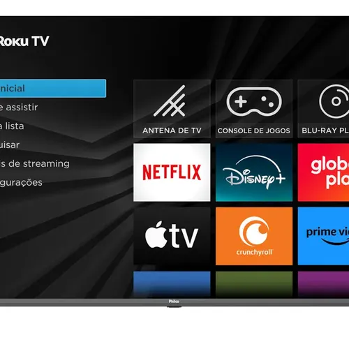 Smart TV Philco 32 - Vista Traseira e Entradas